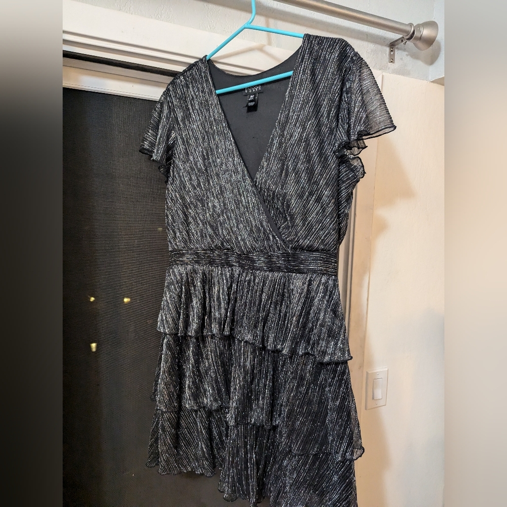Enfocus Women's Metallic Silver Dress Size 18 - New Without Tags
